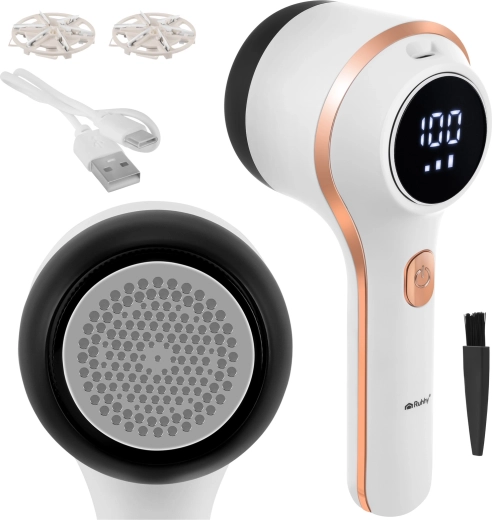 Quitapelusas inalámbrico para ropa Ruhhy con USB-C, LCD y 3 modos - 1 pieza