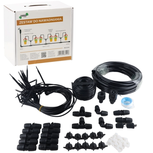 Kit de riego por goteo con 10 goteros