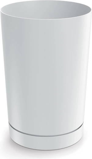 Maceta Tubo 30 cm blanca con inserto
