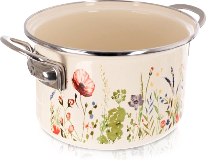 Olla esmaltada crema Maki 20 cm, 3 l