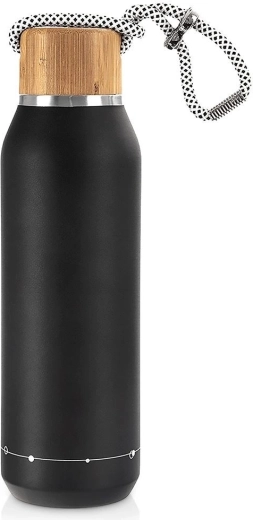 Termo de acero inoxidable Orion, negro, 580 ml