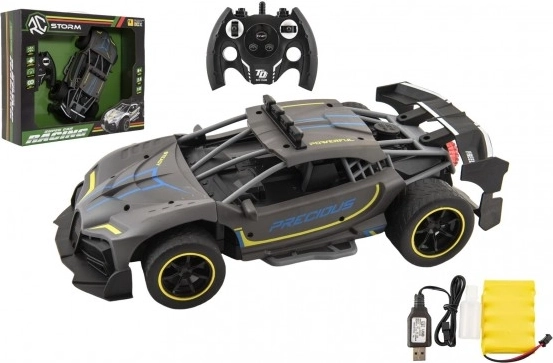 Coche deportivo RC con efecto de vapor, 2,4 GHz, antracita
