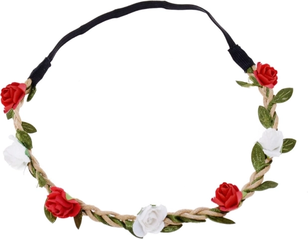 Corona Biało‑Czerwoni – diadema floral rojo‑blanca para aficionados