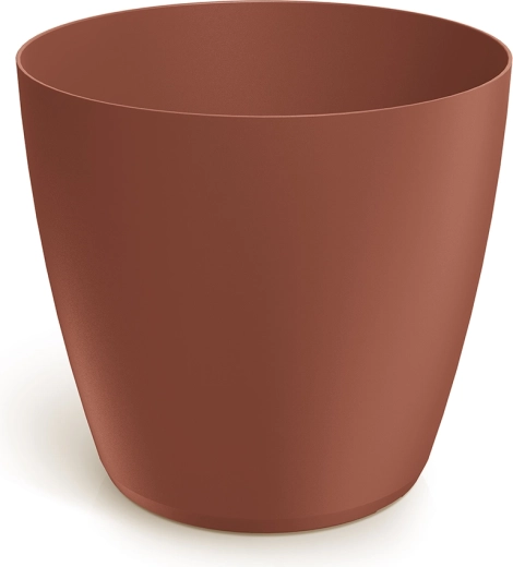 Maceta de plástico Mate 17,8 cm en color ladrillo cocido