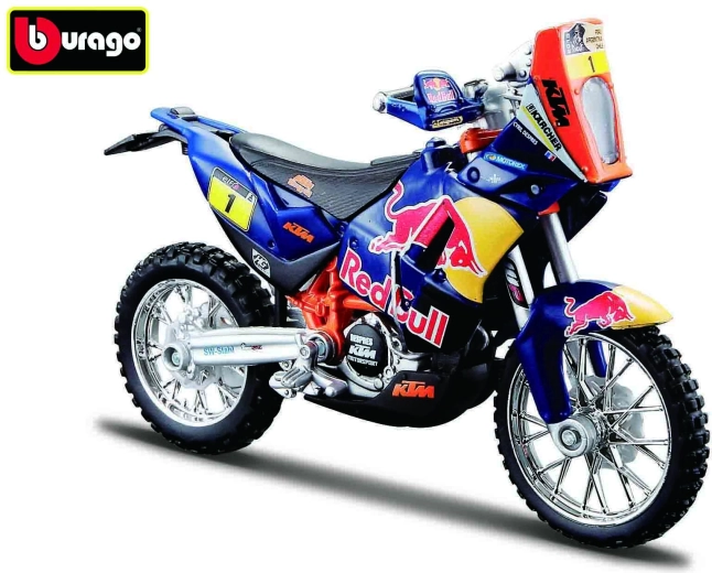 Bburago motocicleta Red Bull KTM 450 Rally Dakar 1:18