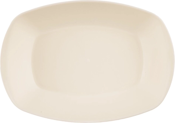 Plato de servicio Sandy ovalado 25 × 15,5 cm color crema