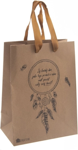 Bolsa de regalo atrapasueños con cita 17 × 10 × 23 cm
