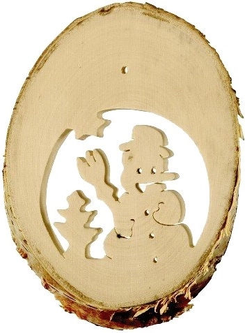 Decoración infantil invernal de madera para colgar 10 uds.
