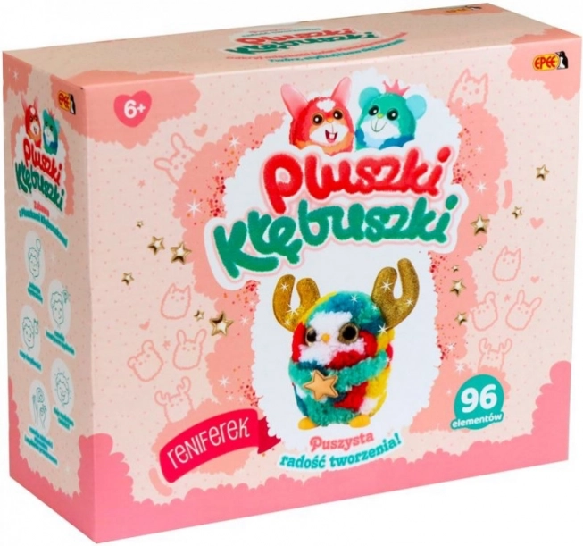 Kit creativo Pluszki-Kłębuszki, 96 piezas, reno
