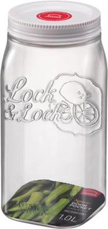 Recipiente para alimentos LOCKnLOCK Square 1 l con tapa de rosca