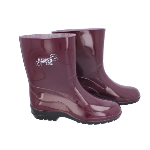 Botas de agua burdeos para mujer talla 37