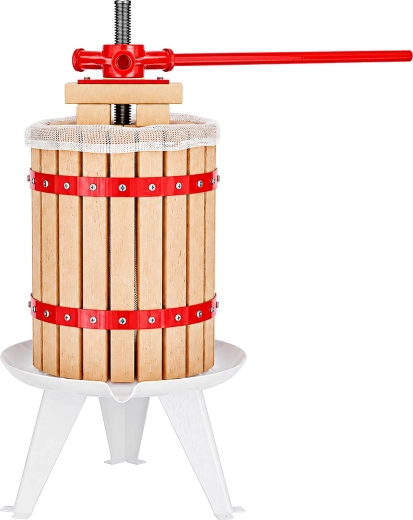 Prensa manual de tornillo para frutas y verduras 6 l, 58 cm