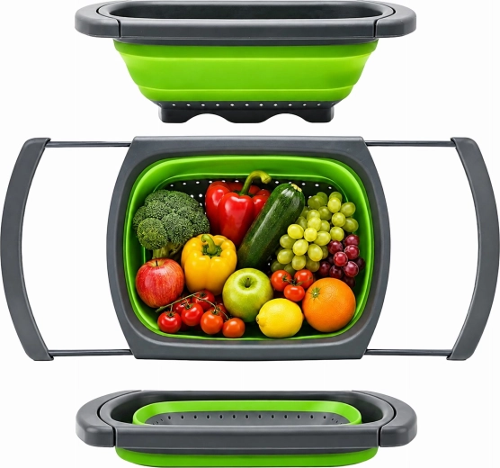 Escurridor plegable de silicona para fregadero 61 cm