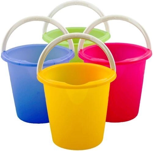 Cubo con pico vertedor 10 l – mix de colores