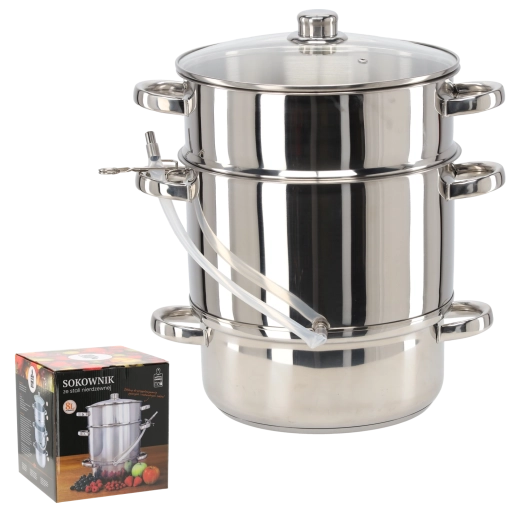 Exprimidor de vapor de acero inoxidable 8 l