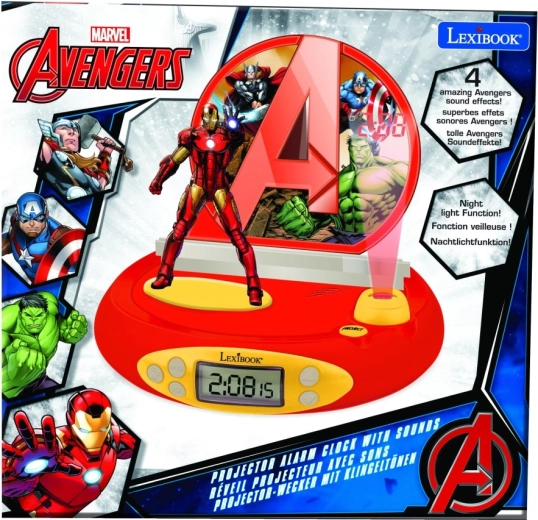 Despertador 3D con proyector Avengers Iron Man