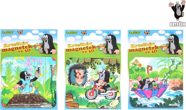 Imán 3D Krtek de plástico