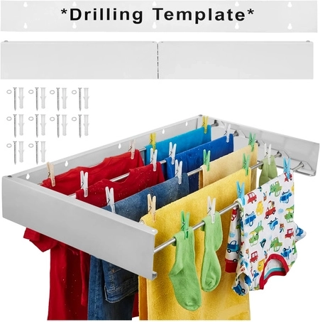Tendedero de pared plegable para ropa Ruhhy 80 cm