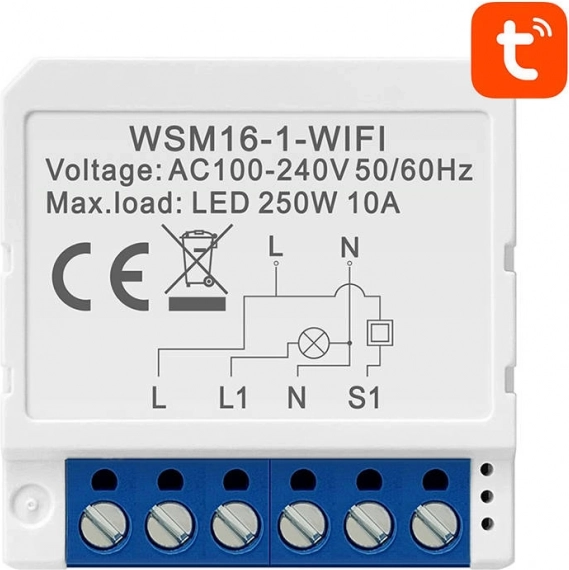Módulo interruptor inteligente Wi‑Fi Avatto con soporte TUYA