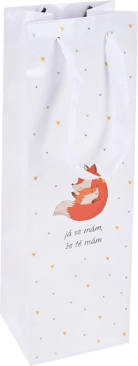 Bolsa de papel para regalo «Yo estoy…» 12 × 10 × 36 cm