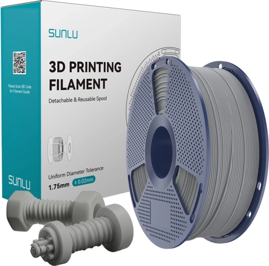 Filamento Sunlu ABS de alta velocidad – gris, 1,75 mm, 1 kg