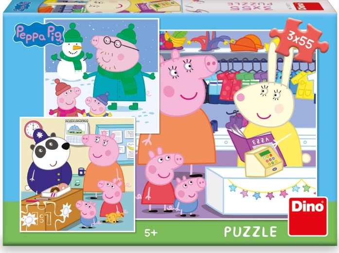 Puzle PEPPA PIG – tarde divertida 3×55 piezas