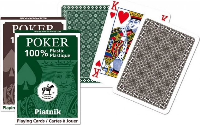 Cartas de plástico para PÓKER y BRIDGE – tipo francés