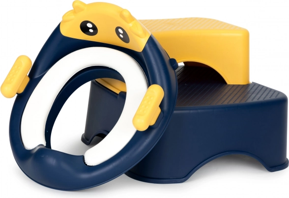 Asiento de WC infantil con asas y taburete de dos peldaños ECOTOYS