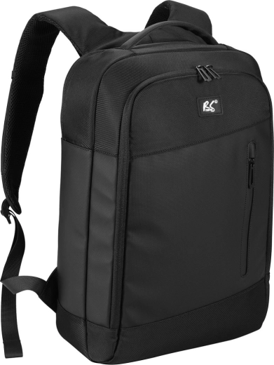 Mochila negra impermeable para portátil NanoRS de 15,6 pulgadas