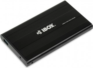 iBox carcasa externa metálica para disco SATA de 2,5" USB 3.0 negra