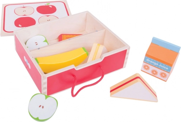 Caja de merienda de madera BIGJIGS TOYS