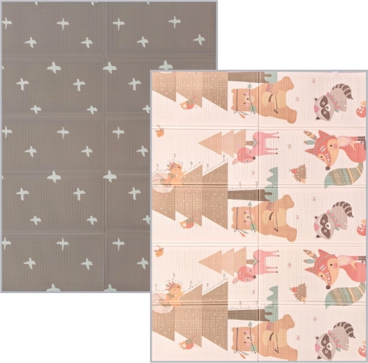 Nanna alfombrilla de juego plegable de espuma reversible 200 × 150 cm oso