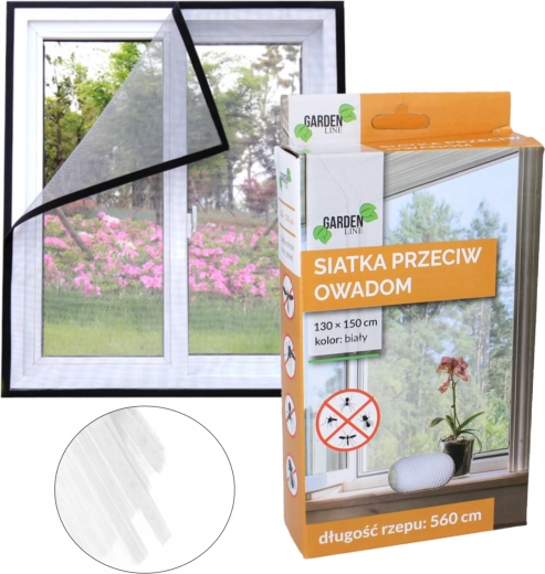 Mosquitera blanca para ventana 150 × 180 cm
