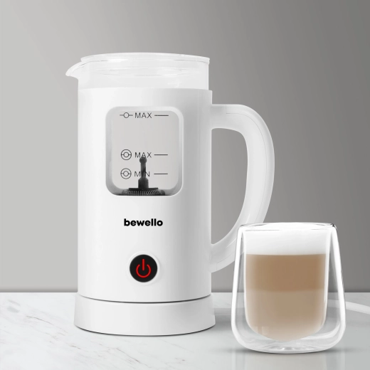 Espumador de leche eléctrico Bewello blanco