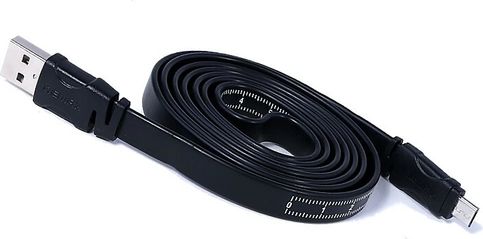 Cable retráctil Remax micro USB 2.0 1 m negro