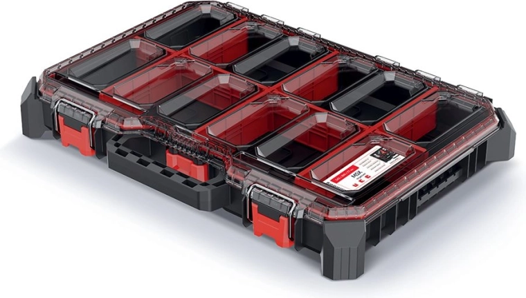Organizador para herramientas Prosperplast MSX con tapa transparente, perfil bajo 54,3 × 39 × 7,7 cm