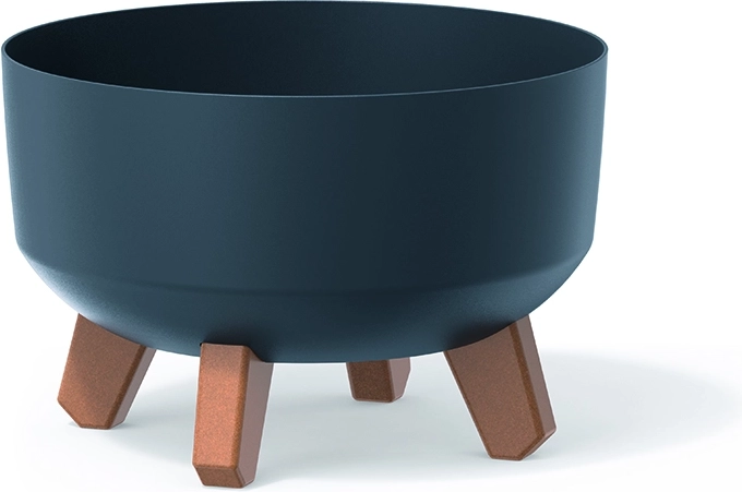 Maceta con patas Gracia Low 23,5 cm antracita