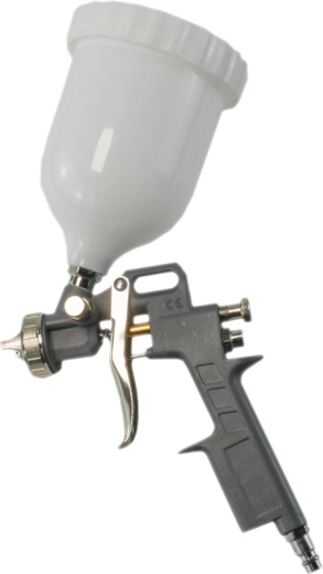 Pistola pulverizadora neumática con boquilla de 1,5 mm y depósito de 600 ml
