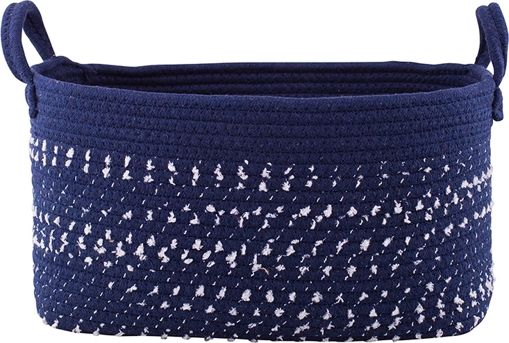 Cesta de almacenaje tejida rectangular 24 × 34 × 18 cm, color granate