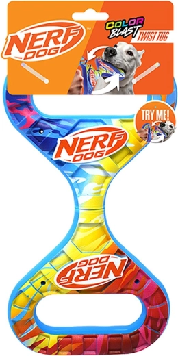 Nerf Dog juguete de tirar giratorio Infinity con agarre de color 27 cm
