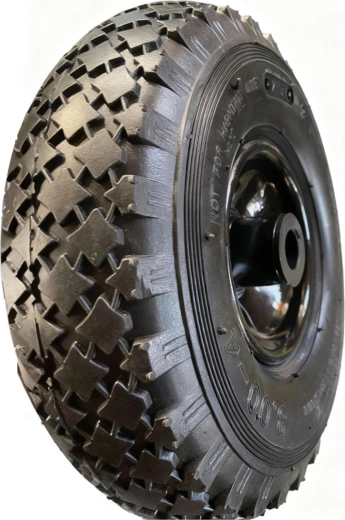 Rueda neumática para carretilla de mano de 260 mm con disco metálico y rodamiento de agujas