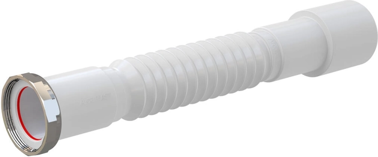 Conexión flexible de desagüe 6/4" x 40/50 mm metálica