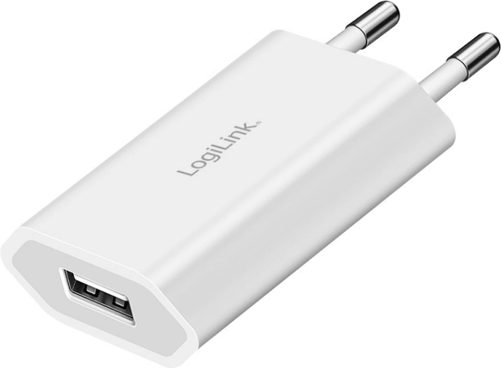 Cargador de red USB‑A 5 W (5 V/1 A) LOGILINK