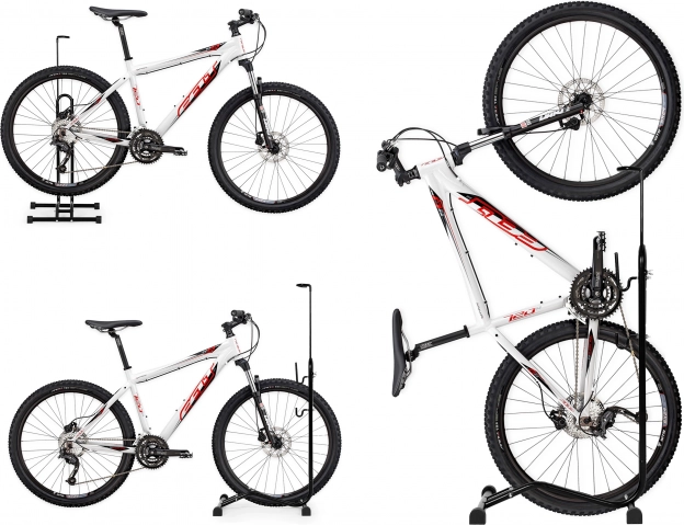 Soporte para bicicleta 3 en 1 negro de ModernHome