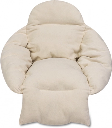 Cojín para silla colgante nido de cigüeña XXL color ecru