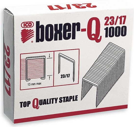 Grapas Boxer-Q 23/17 galvanizadas
