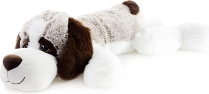 Perro de peluche tumbado 100 cm
