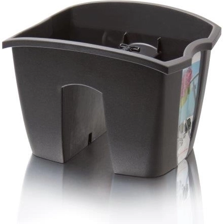 Jardinera para barandilla Crown 24,2 cm antracita