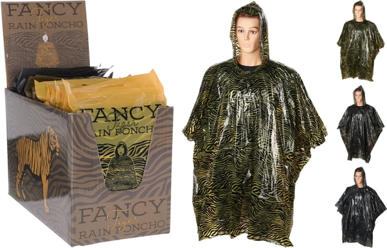 Impermeable tipo poncho para adultos Safari, PE