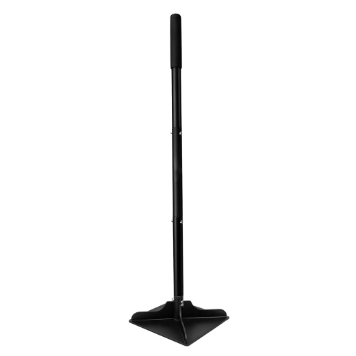 Apisonador de jardín de acero para compactación del suelo 20 × 20 cm, longitud 122 cm